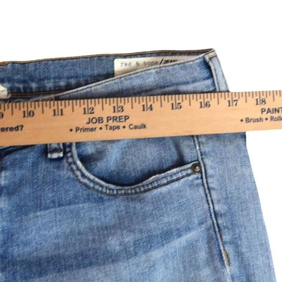 Rag & Bone June Distressed Straight Jeans 29 Preppy Soft Grunge Beachy - Picture 5 of 8